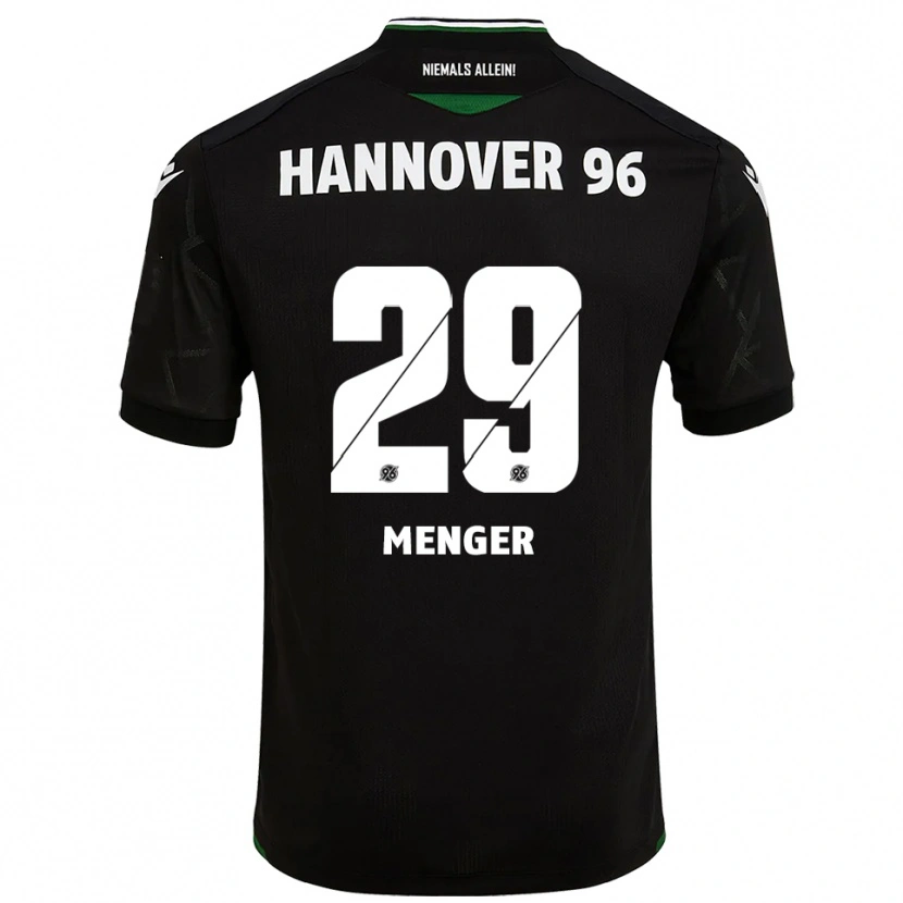 Danxen Homem Camisola Jana Menger #29 Preto Verde Alternativa 2025/26 Camisa