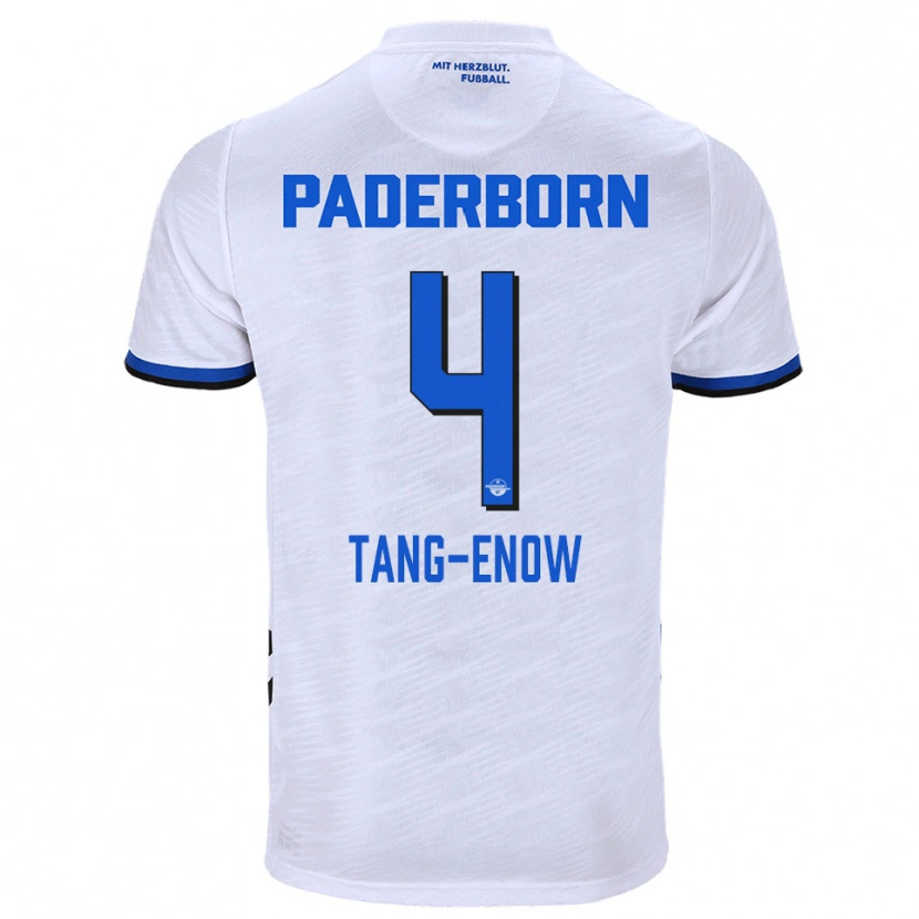 Danxen Homem Camisola Jason Tang-Enow #4 Branco Azul Alternativa 2025/26 Camisa