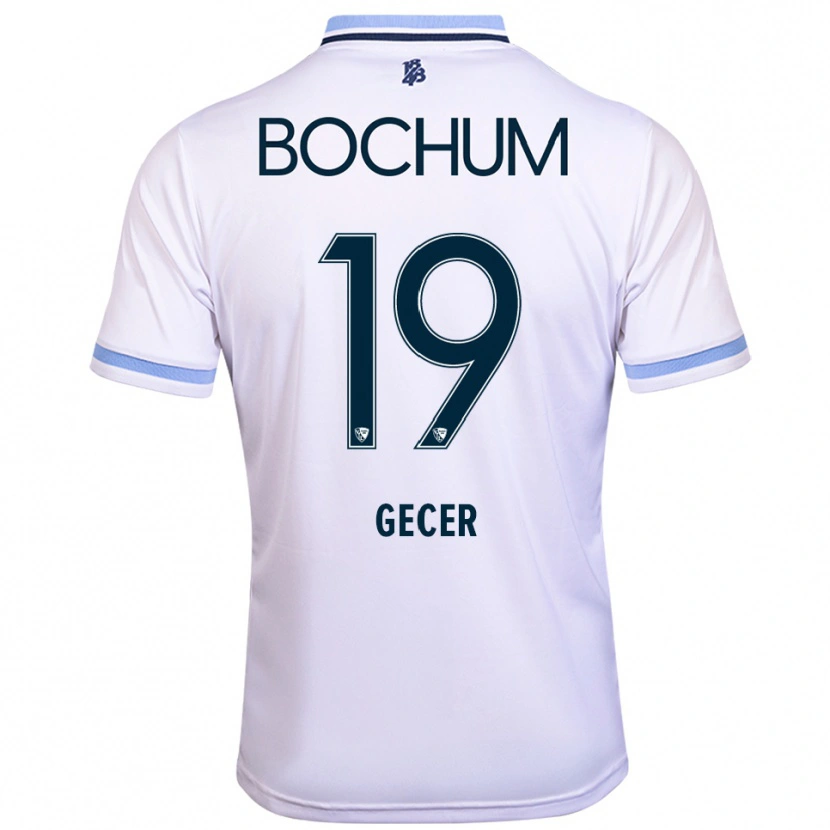Danxen Homem Camisola Deniz Gecer #19 Branco Azul Celeste Alternativa 2025/26 Camisa