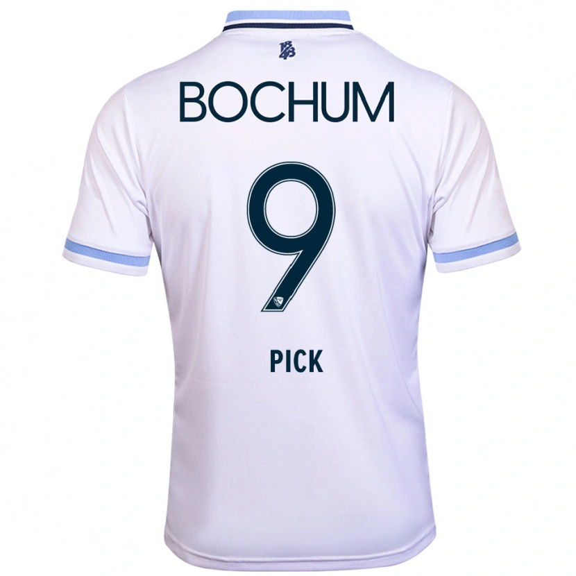 Danxen Homem Camisola Luis Pick #9 Branco Azul Celeste Alternativa 2025/26 Camisa