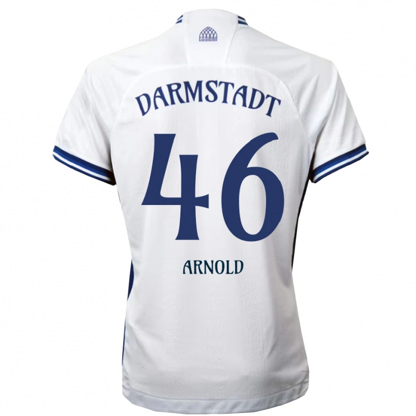 Danxen Homem Camisola Tim Arnold #46 Branco Azul Alternativa 2025/26 Camisa