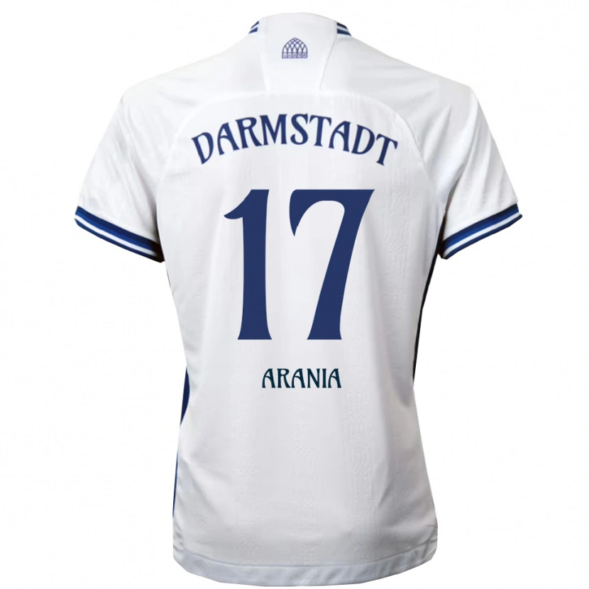 Danxen Homem Camisola Asaf Arania #17 Branco Azul Alternativa 2025/26 Camisa