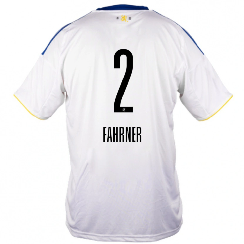 Danxen Homem Camisola Philip Fahrner #2 Branco Azul Amarelo Alternativa 2025/26 Camisa