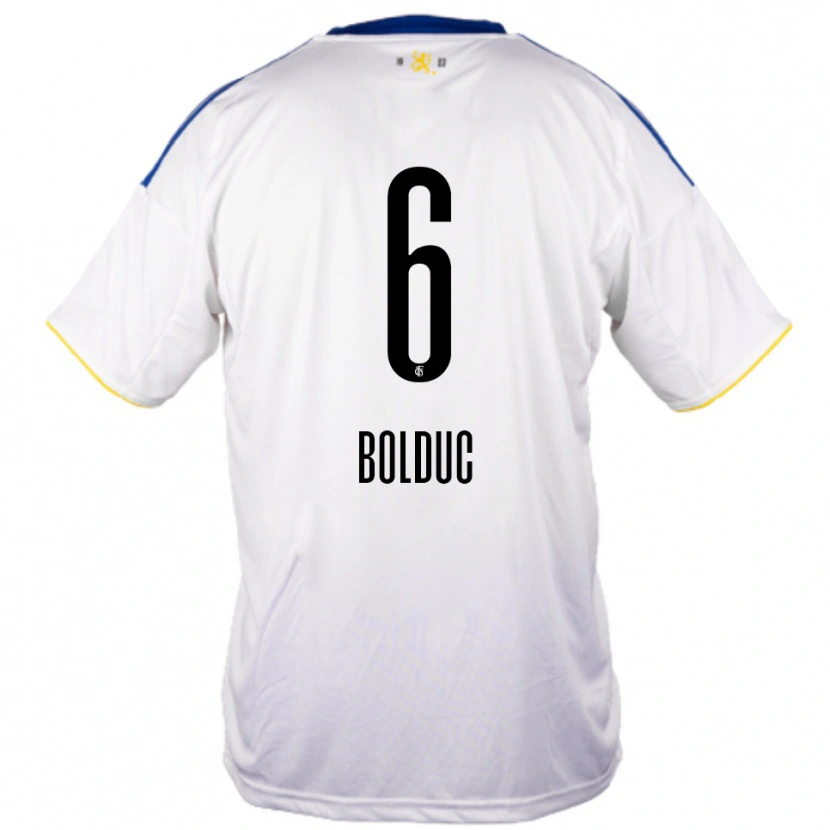 Danxen Homem Camisola Tyler Bolduc #6 Branco Azul Amarelo Alternativa 2025/26 Camisa