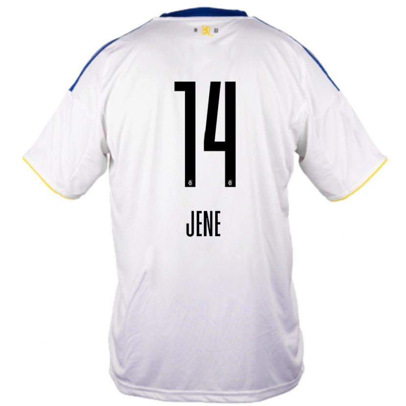 Danxen Homem Camisola Maximilian Jene #14 Branco Azul Amarelo Alternativa 2025/26 Camisa