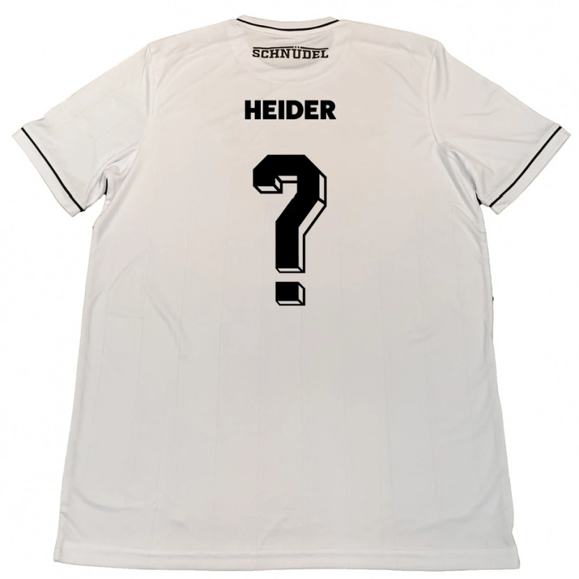 Danxen Homem Camisola Antonia Heider #0 Branco Preto Alternativa 2025/26 Camisa