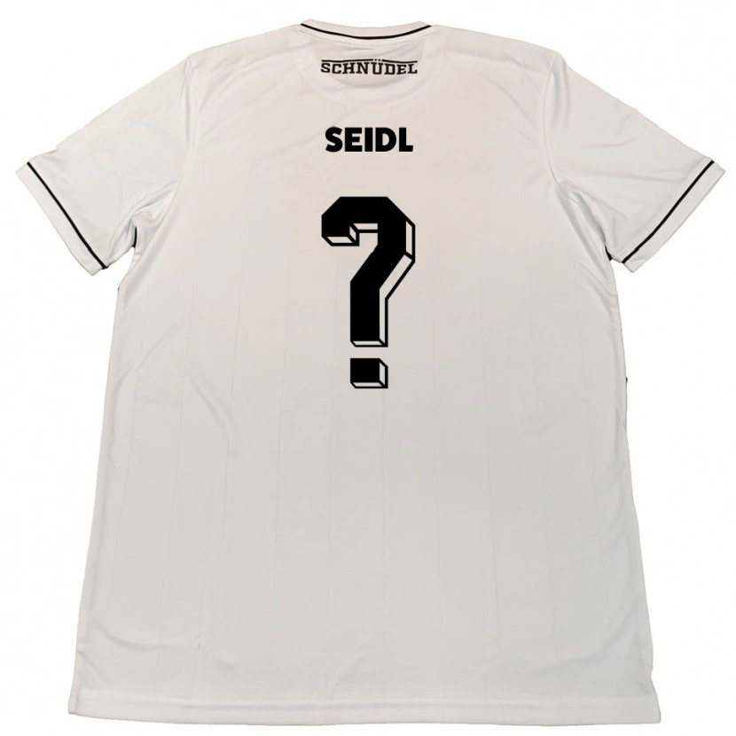 Danxen Homem Camisola Christina Seidl #0 Branco Preto Alternativa 2025/26 Camisa