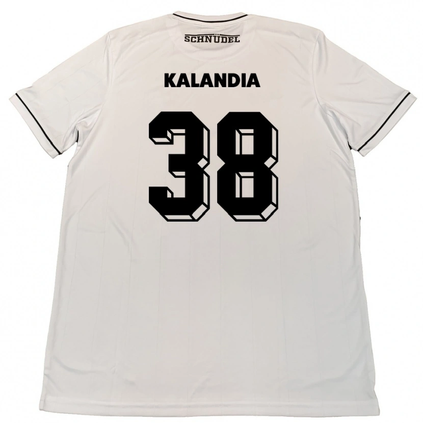 Danxen Homem Camisola Luka Kalandia #38 Branco Preto Alternativa 2025/26 Camisa