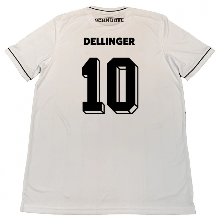 Danxen Homem Camisola Michael Dellinger #10 Branco Preto Alternativa 2025/26 Camisa