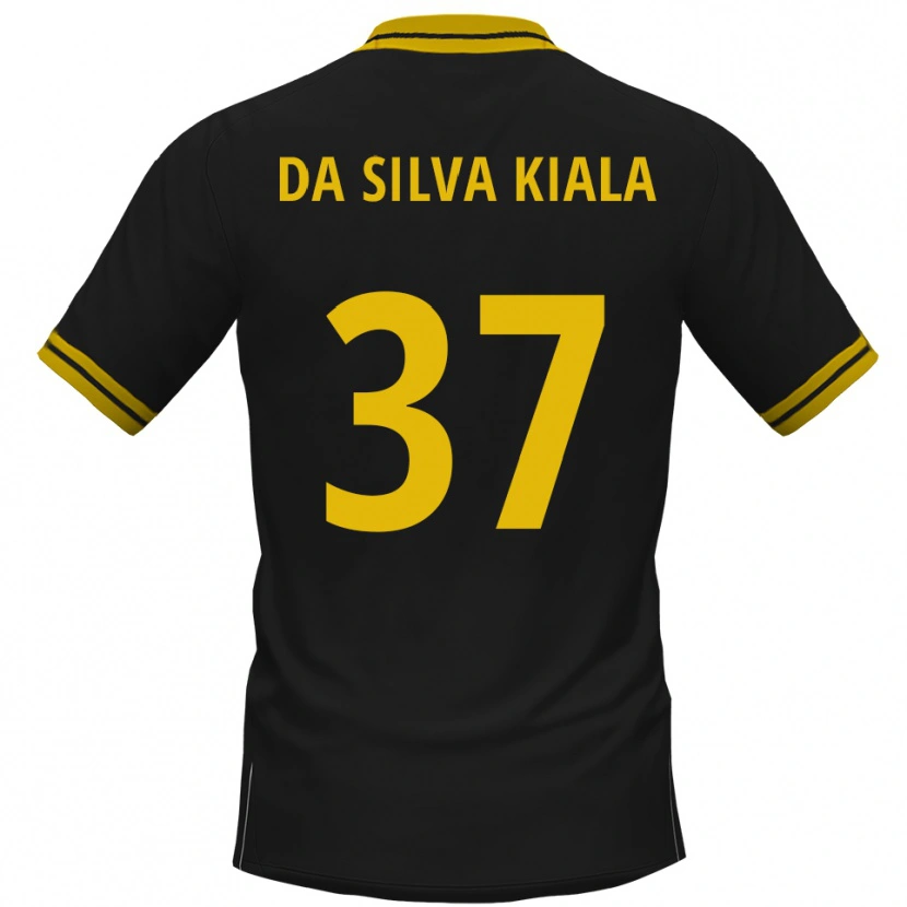 Danxen Homem Camisola Joel Da Silva Kiala #37 Preto Amarelo Alternativa 2025/26 Camisa