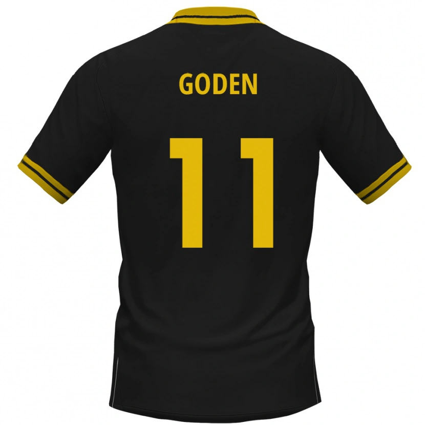 Danxen Homem Camisola Kevin Goden #11 Preto Amarelo Alternativa 2025/26 Camisa