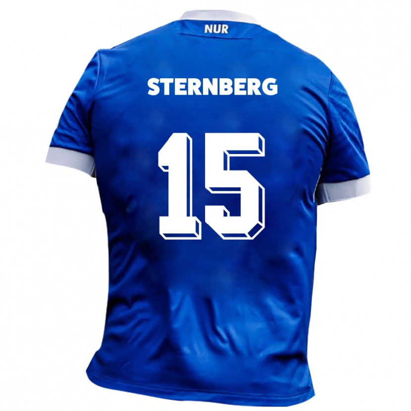 Danxen Homem Camisola Michael Sternberg #15 Azul Branco Alternativa 2025/26 Camisa