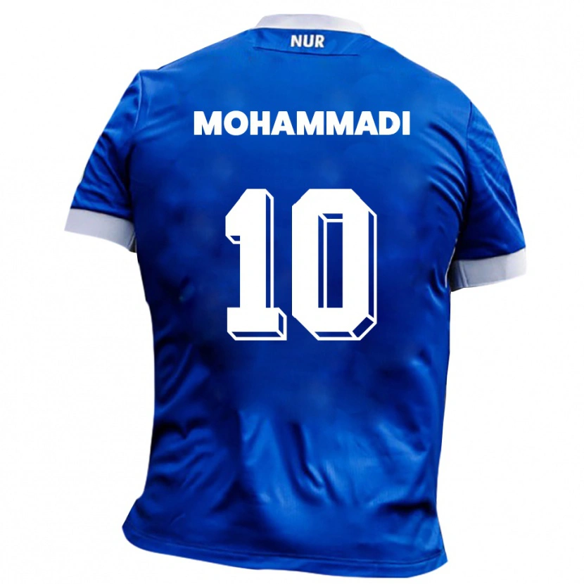 Danxen Homem Camisola Soleyman Mohammadi #10 Azul Branco Alternativa 2025/26 Camisa