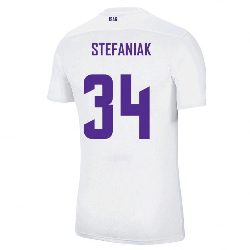 Danxen Homem Camisola Marvin Stefaniak #34 Branco Verde Alternativa 2025/26 Camisa