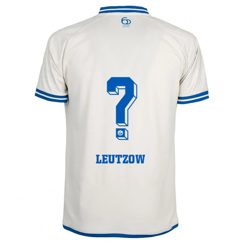 Danxen Homem Camisola Michel Leutzow #0 Branco Azul Alternativa 2025/26 Camisa