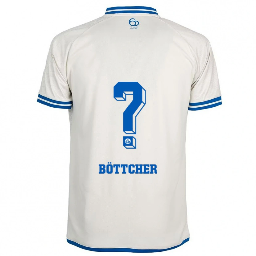 Danxen Homem Camisola Elly Böttcher #0 Branco Azul Alternativa 2025/26 Camisa