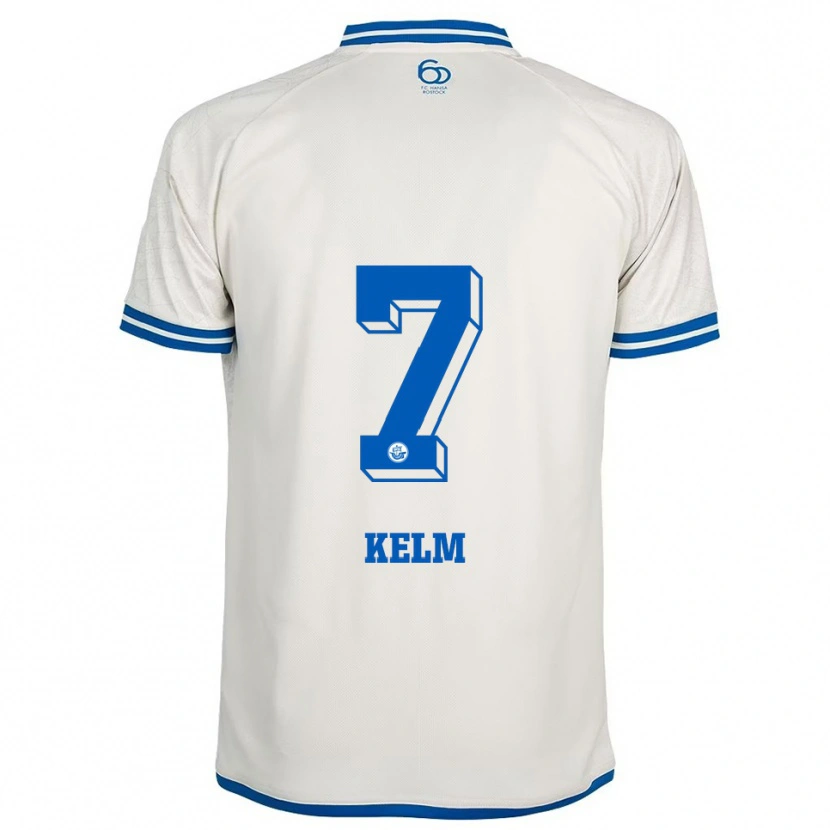 Danxen Homem Camisola Mattes Kelm #7 Branco Azul Alternativa 2025/26 Camisa