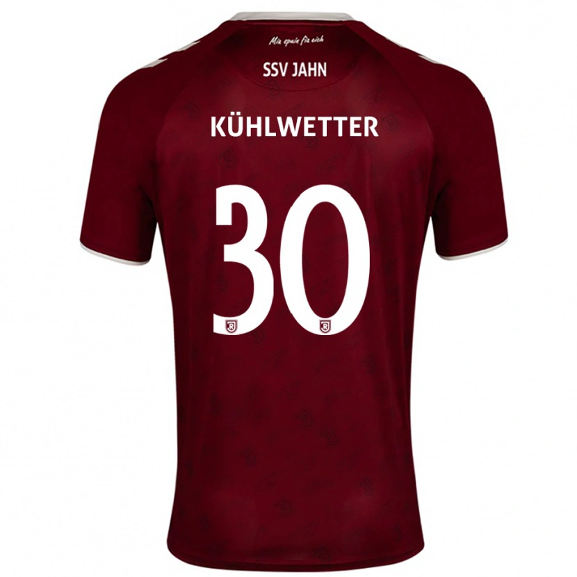 Danxen Homem Camisola Christian Kühlwetter #30 Borgonha Branco Alternativa 2025/26 Camisa