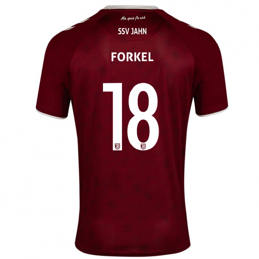 Danxen Homem Camisola Dustin Forkel #18 Borgonha Branco Alternativa 2025/26 Camisa