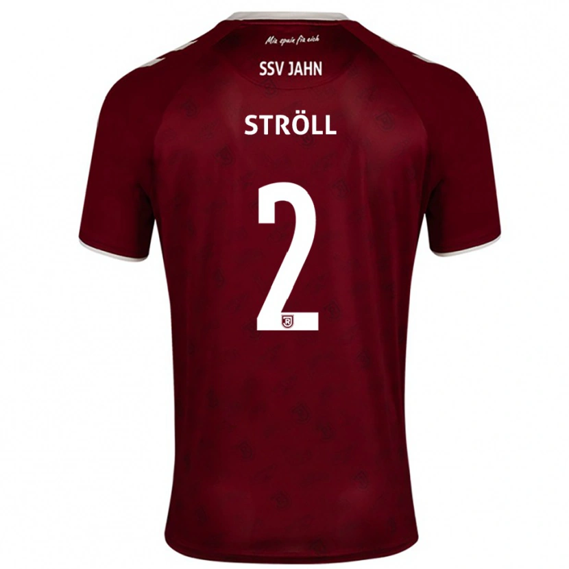 Danxen Homem Camisola Maurice Ströll #2 Borgonha Branco Alternativa 2025/26 Camisa