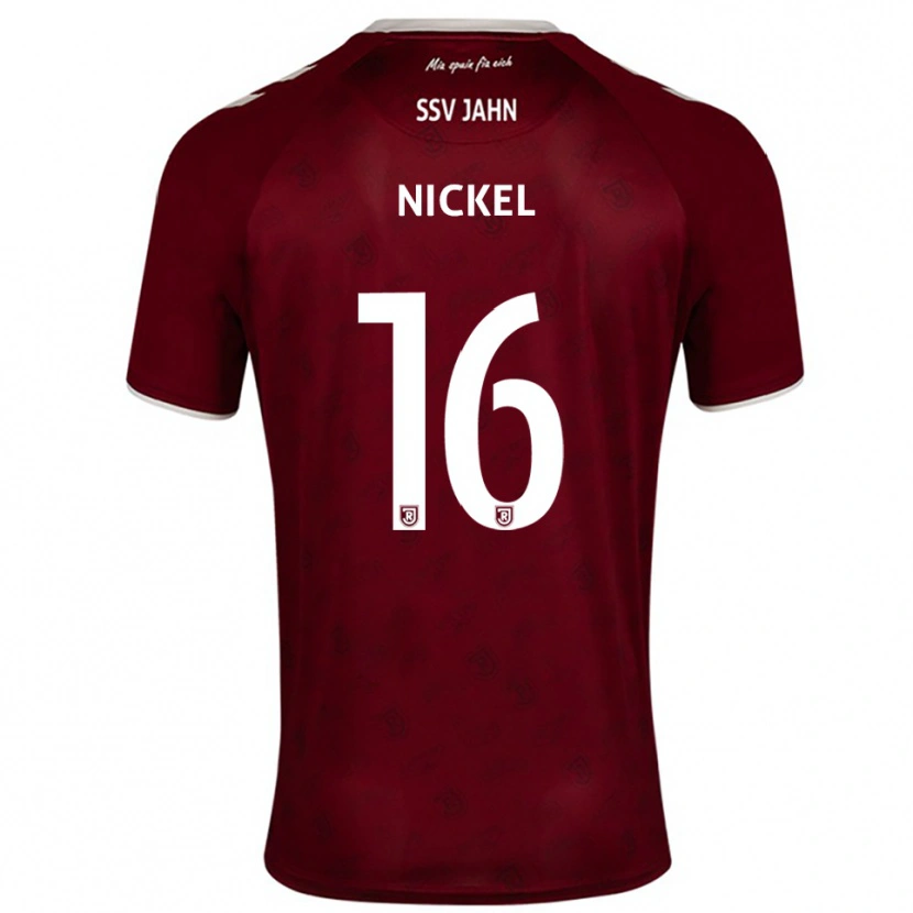 Danxen Homem Camisola Marlon Nickel #16 Borgonha Branco Alternativa 2025/26 Camisa