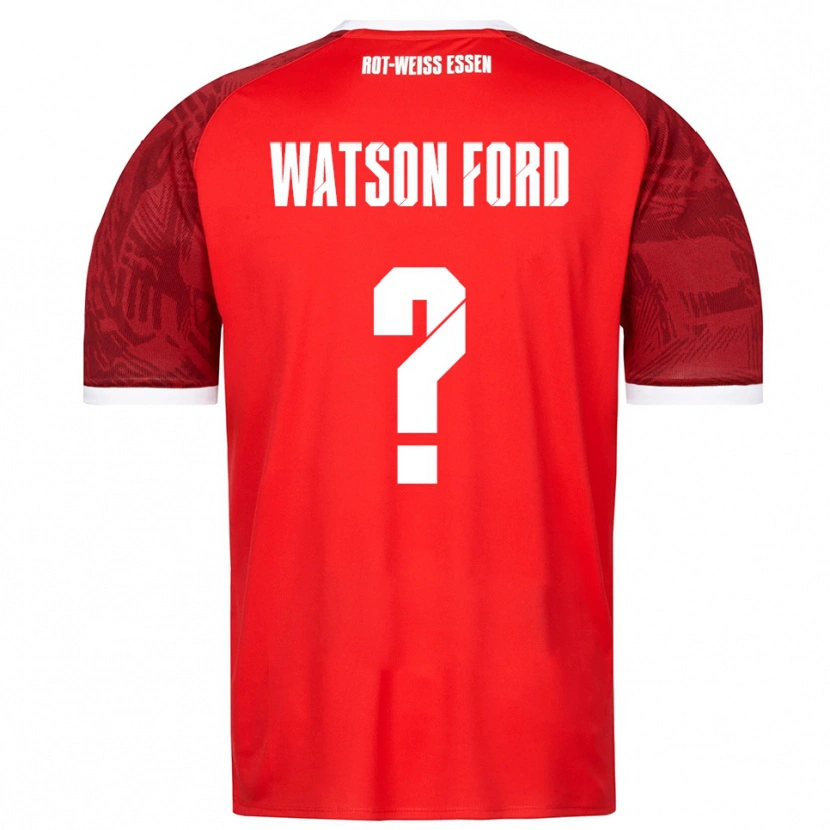 Danxen Homem Camisola Rawley Watson Ford #0 Vermelho Borgonha Branco Alternativa 2025/26 Camisa