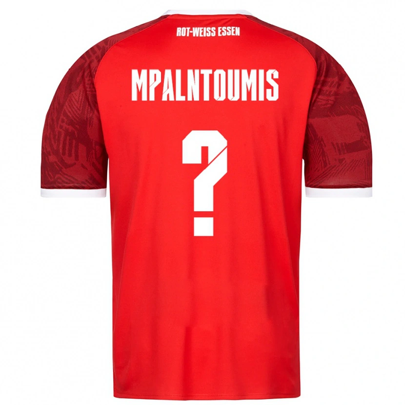 Danxen Homem Camisola Ilias Mpalntoumis #0 Vermelho Borgonha Branco Alternativa 2025/26 Camisa