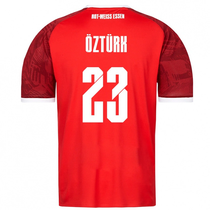 Danxen Homem Camisola Efehan Öztürk #23 Vermelho Borgonha Branco Alternativa 2025/26 Camisa