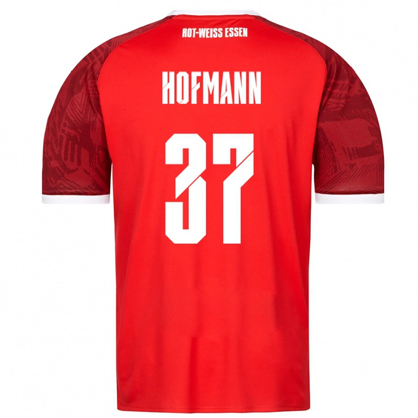 Danxen Homem Camisola Jannik Hofmann #37 Vermelho Borgonha Branco Alternativa 2025/26 Camisa