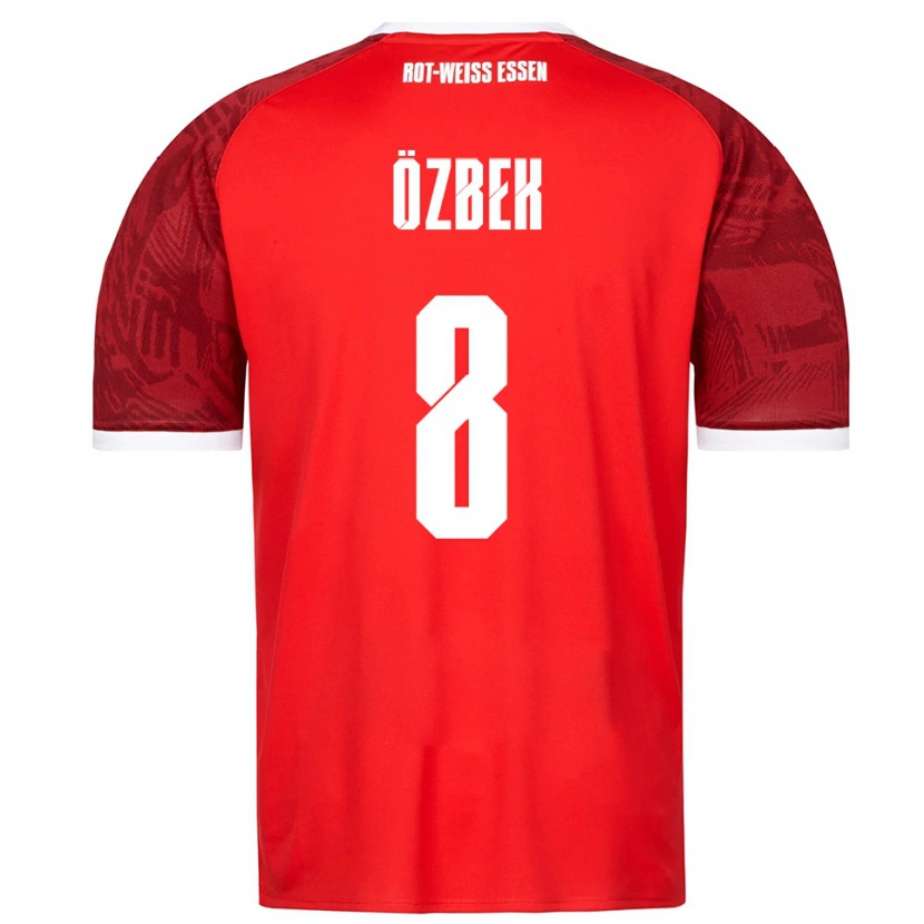 Danxen Homem Camisola Boran Özbek #8 Vermelho Borgonha Branco Alternativa 2025/26 Camisa