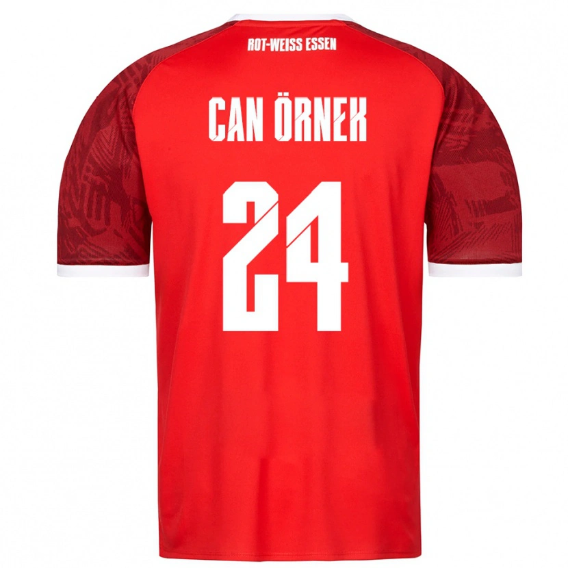 Danxen Homem Camisola Eray Can Örnek #24 Vermelho Borgonha Branco Alternativa 2025/26 Camisa