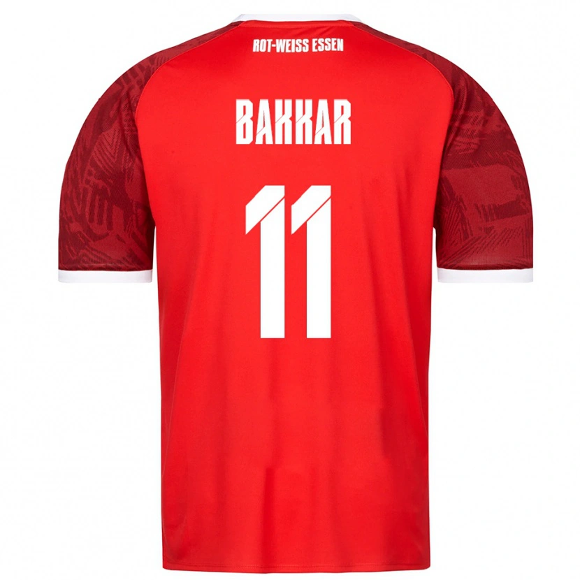 Danxen Homem Camisola Baraa Bakkar #11 Vermelho Borgonha Branco Alternativa 2025/26 Camisa