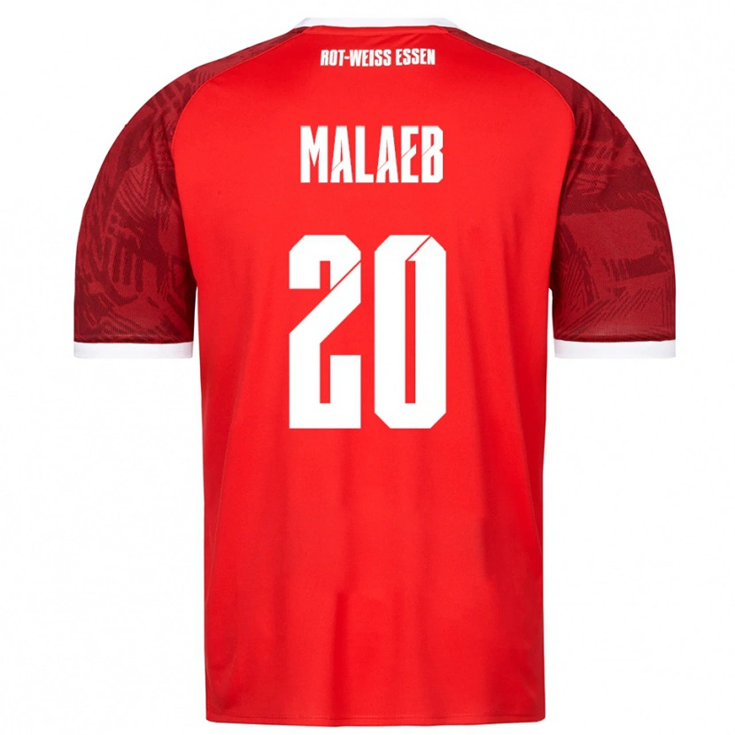 Danxen Homem Camisola Rami Malaeb #20 Vermelho Borgonha Branco Alternativa 2025/26 Camisa
