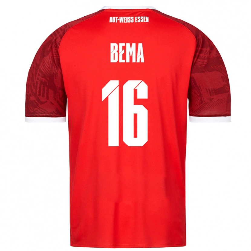 Danxen Homem Camisola Joel Bema #16 Vermelho Borgonha Branco Alternativa 2025/26 Camisa