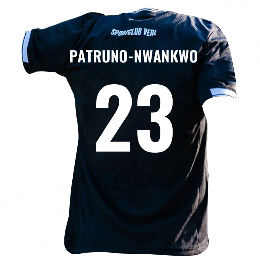 Danxen Homem Camisola Josiah Patruno-Nwankwo #23 Preto Branco Alternativa 2025/26 Camisa