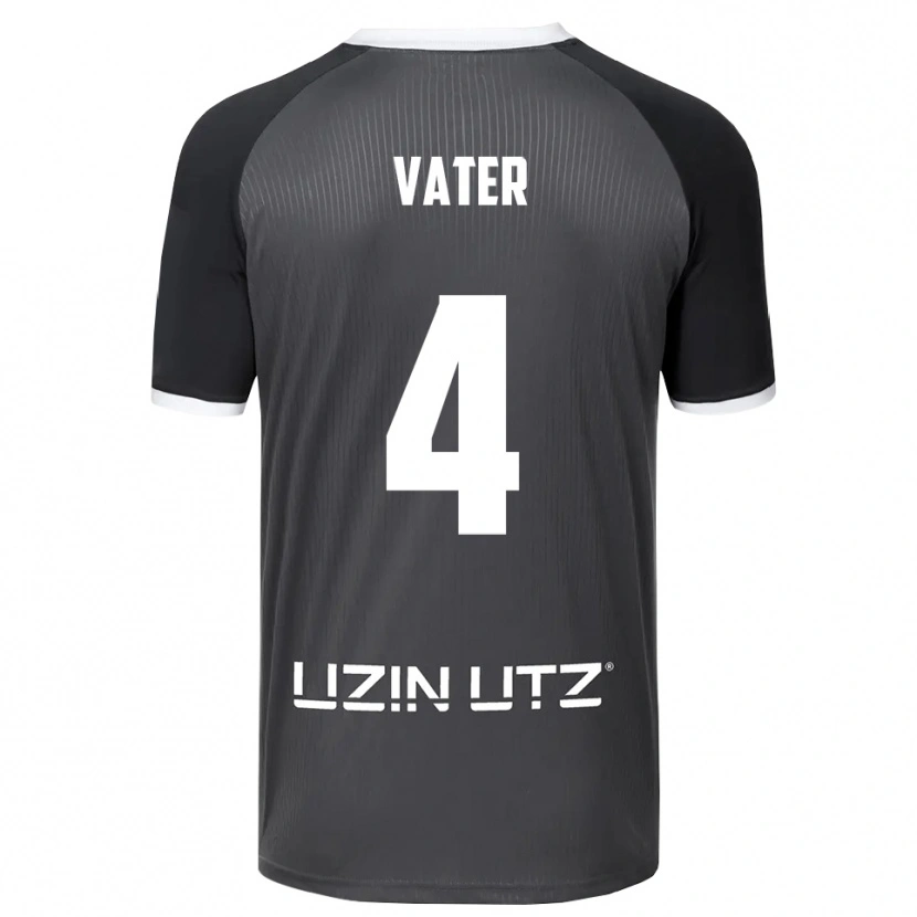 Danxen Homem Camisola Felix Vater #4 Cinzento Branco Alternativa 2025/26 Camisa