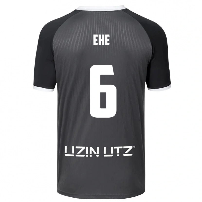Danxen Homem Camisola Benedikt Ehe #6 Cinzento Branco Alternativa 2025/26 Camisa