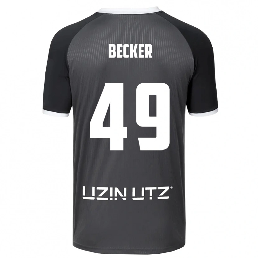 Danxen Homem Camisola André Becker #49 Cinzento Branco Alternativa 2025/26 Camisa