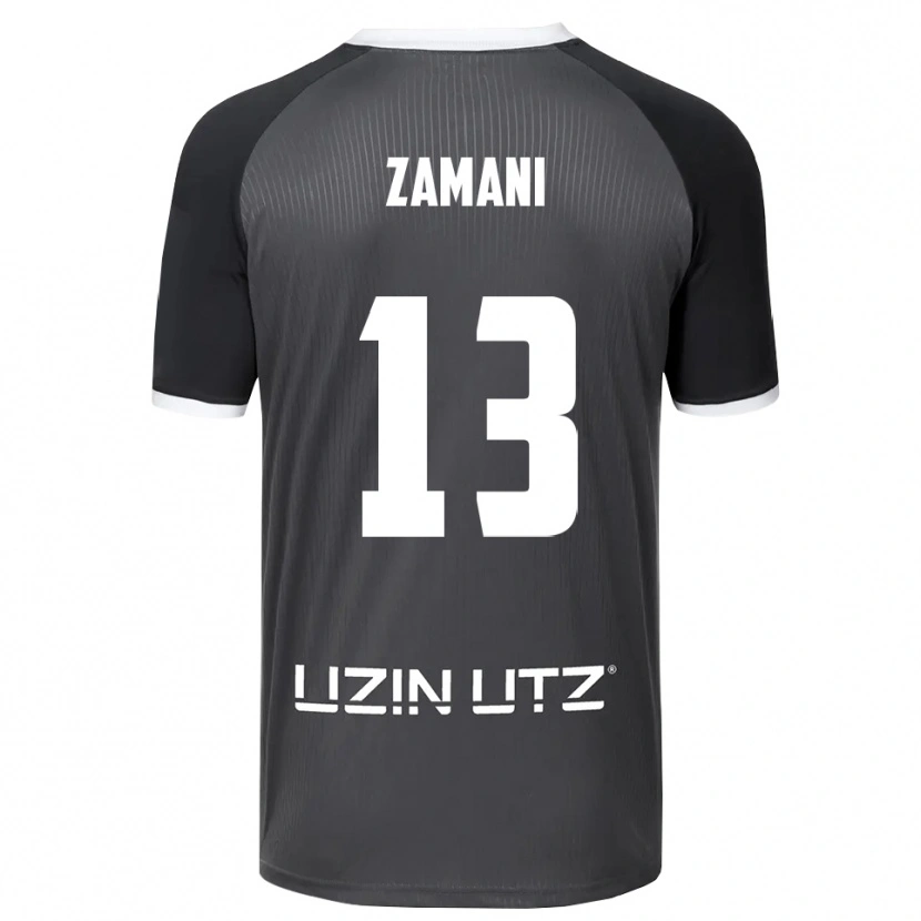 Danxen Homem Camisola Erfan Zamani #13 Cinzento Branco Alternativa 2025/26 Camisa
