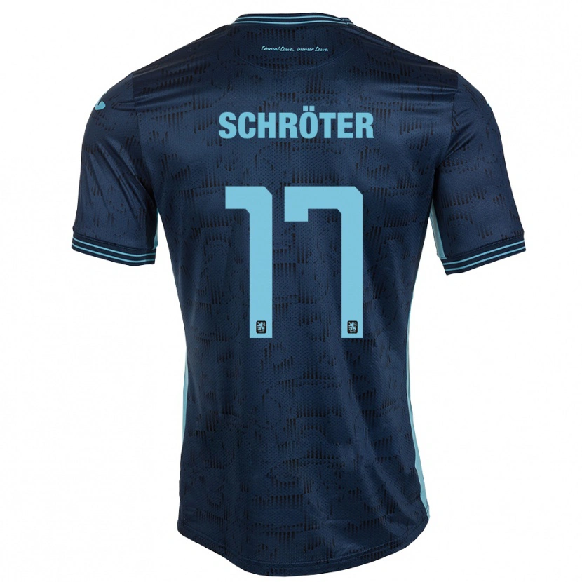 Danxen Homem Camisola Morris Schröter #17 Azul Royal Alternativa 2025/26 Camisa