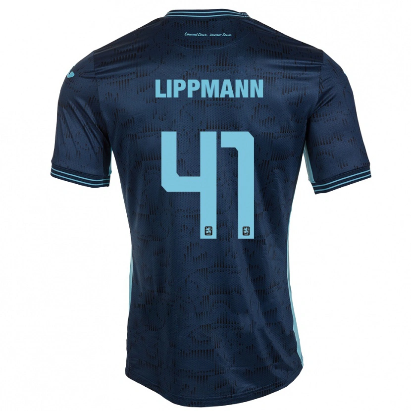 Danxen Homem Camisola Clemens Lippmann #41 Azul Royal Alternativa 2025/26 Camisa