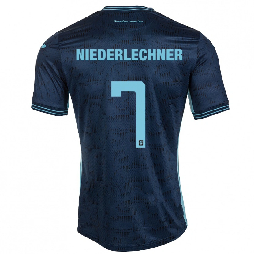 Danxen Homem Camisola Florian Niederlechner #7 Azul Royal Alternativa 2025/26 Camisa