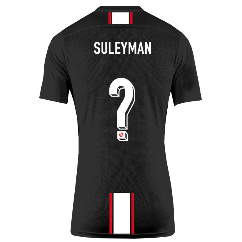 Danxen Homem Camisola Dildar-Diego Suleyman #0 Preto Branco Alternativa 2025/26 Camisa