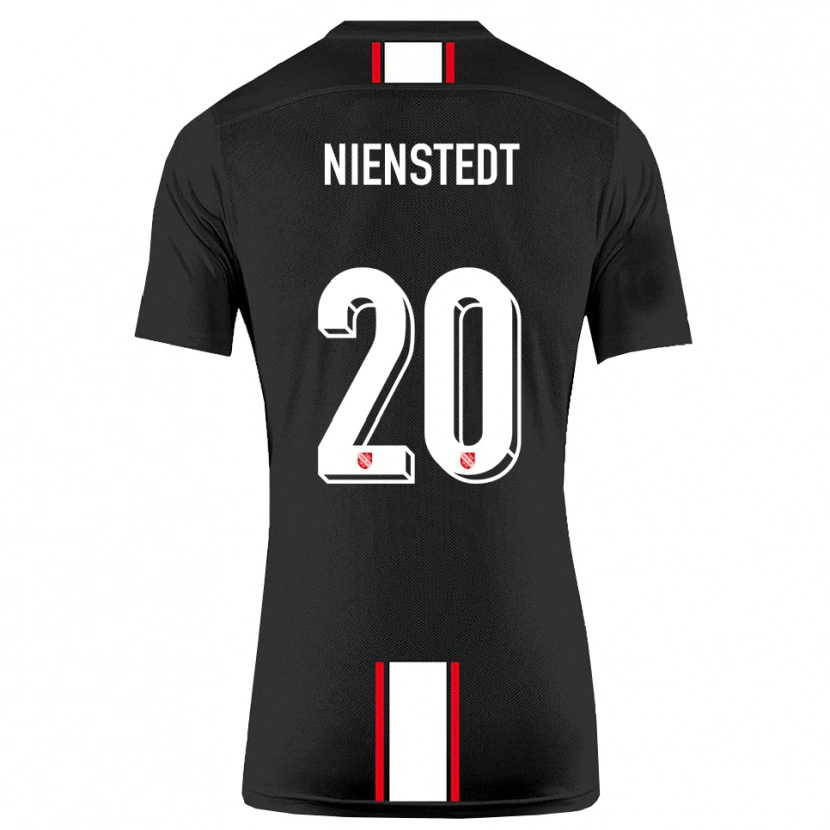 Danxen Homem Camisola Anakin-Jo Nienstedt #20 Preto Branco Alternativa 2025/26 Camisa