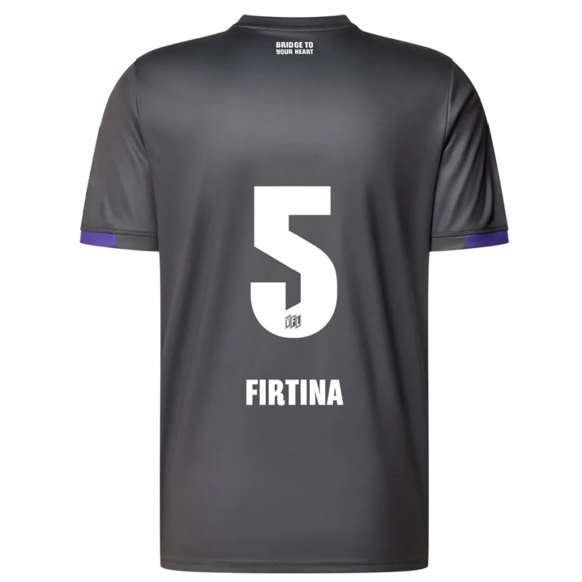 Danxen Homem Camisola Taha Firtina #5 Cinzento Roxo Alternativa 2025/26 Camisa
