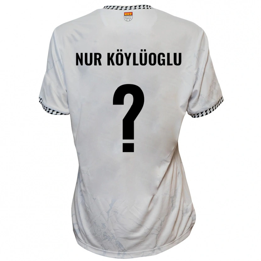 Danxen Homem Camisola Zehra Nur Köylüoglu #0 Branco Preto Alternativa 2025/26 Camisa