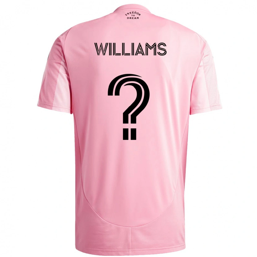 Danxen Criança Camisola Chaz Williams #0 Rosa Preto Principal 2025/26 Camisa