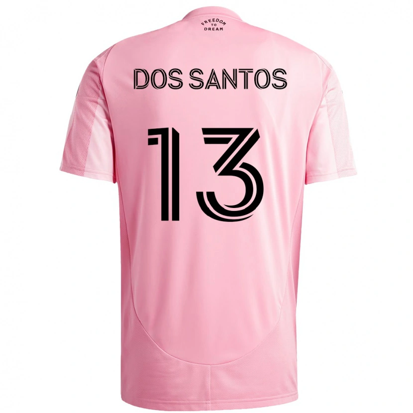 Danxen Criança Camisola Cj Dos Santos #13 Rosa Preto Principal 2025/26 Camisa