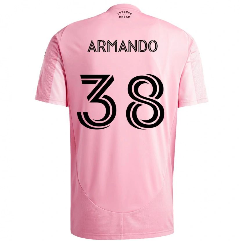 Danxen Criança Camisola Máximo Armando #38 Rosa Preto Principal 2025/26 Camisa
