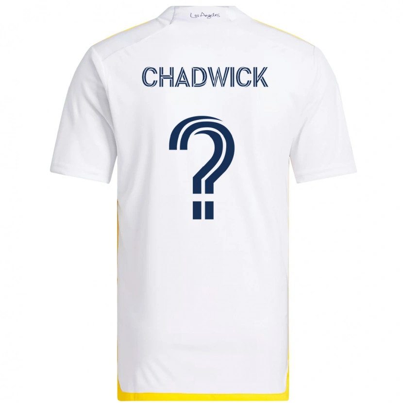 Danxen Criança Camisola Edward Chadwick #0 Branco Amarelo Principal 2025/26 Camisa